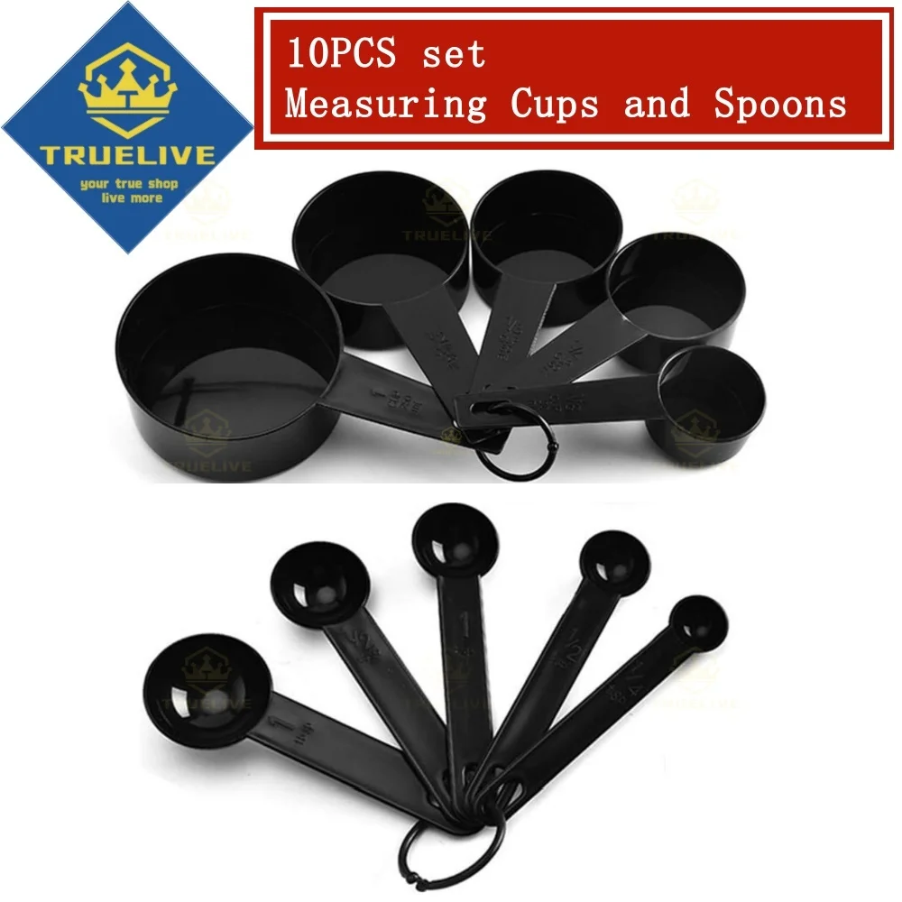 Measuring Spoon Set 10pcs Set Measuring Spoon Measuring Cup Sugar Scoops Teaspoon Multipurpose Spoons Stackable Spoon Tools Baking Tools