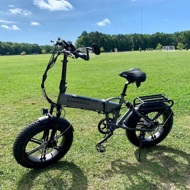 Samebike-電動折りたたみ自転車xwlx09,ワイドホイール,フル