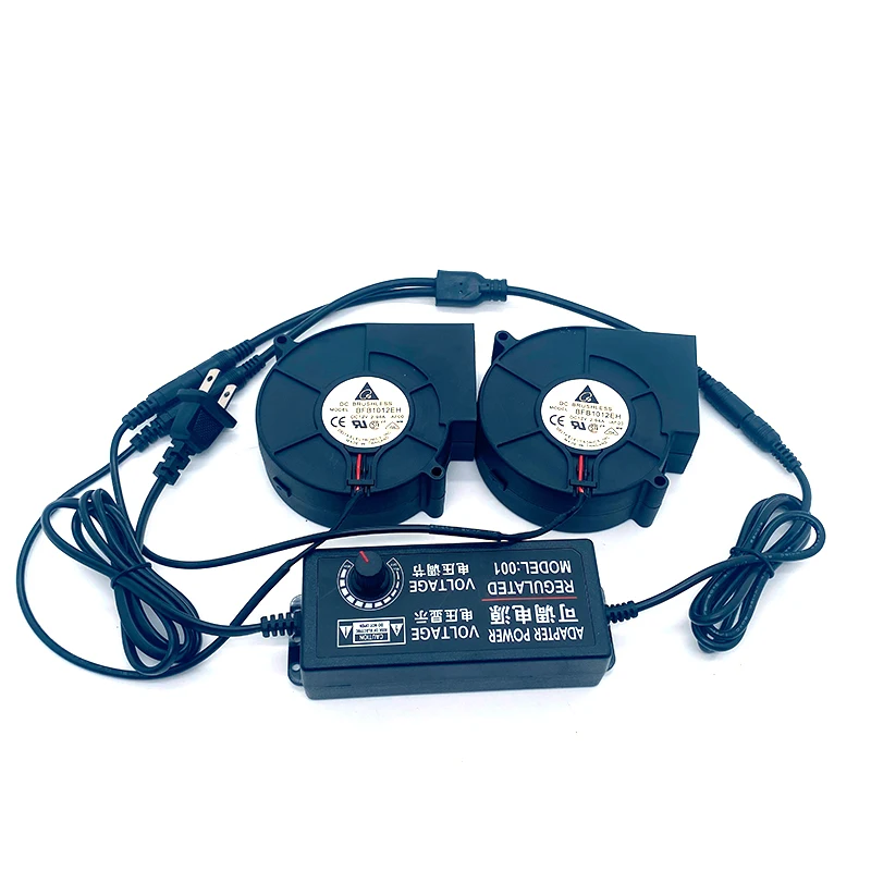 Universal Turbo Blower With Velocidade Regulation Fonte de Alimentação Grande Volume de ar Aquecimento de Churrasco 9cm 97x33 mm 100240v 12v 2.94a - Imagem 6
