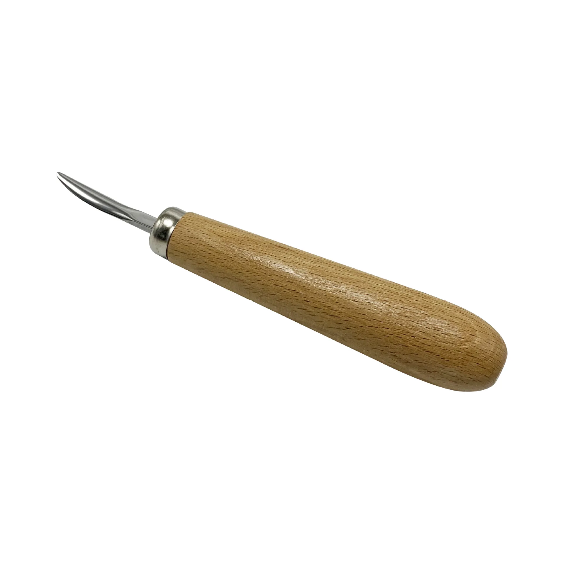 Jewelry Bezel Set Diamond Gemstone Pusher Tool with Wooden Handle
