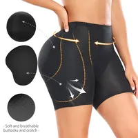 Culotte Rembourrée Fesse Complète pour Femme, Sous-Vêtements, 4 Coussinets Optiques, Couverture Complète, Faux Cul, Sablier, Corps en saillie, Short Sexy 4