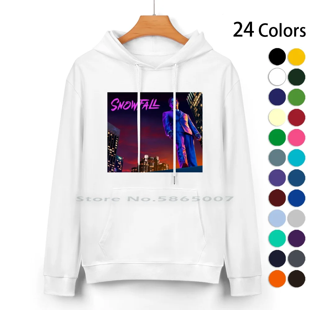 Snowfall Fx Tv Show Maglione Con Cappuccio In Puro Cotone 24 Colori Los Angeles Fx Tv Show Franklin Saint Gustavo Zapata El Oso Teddy
