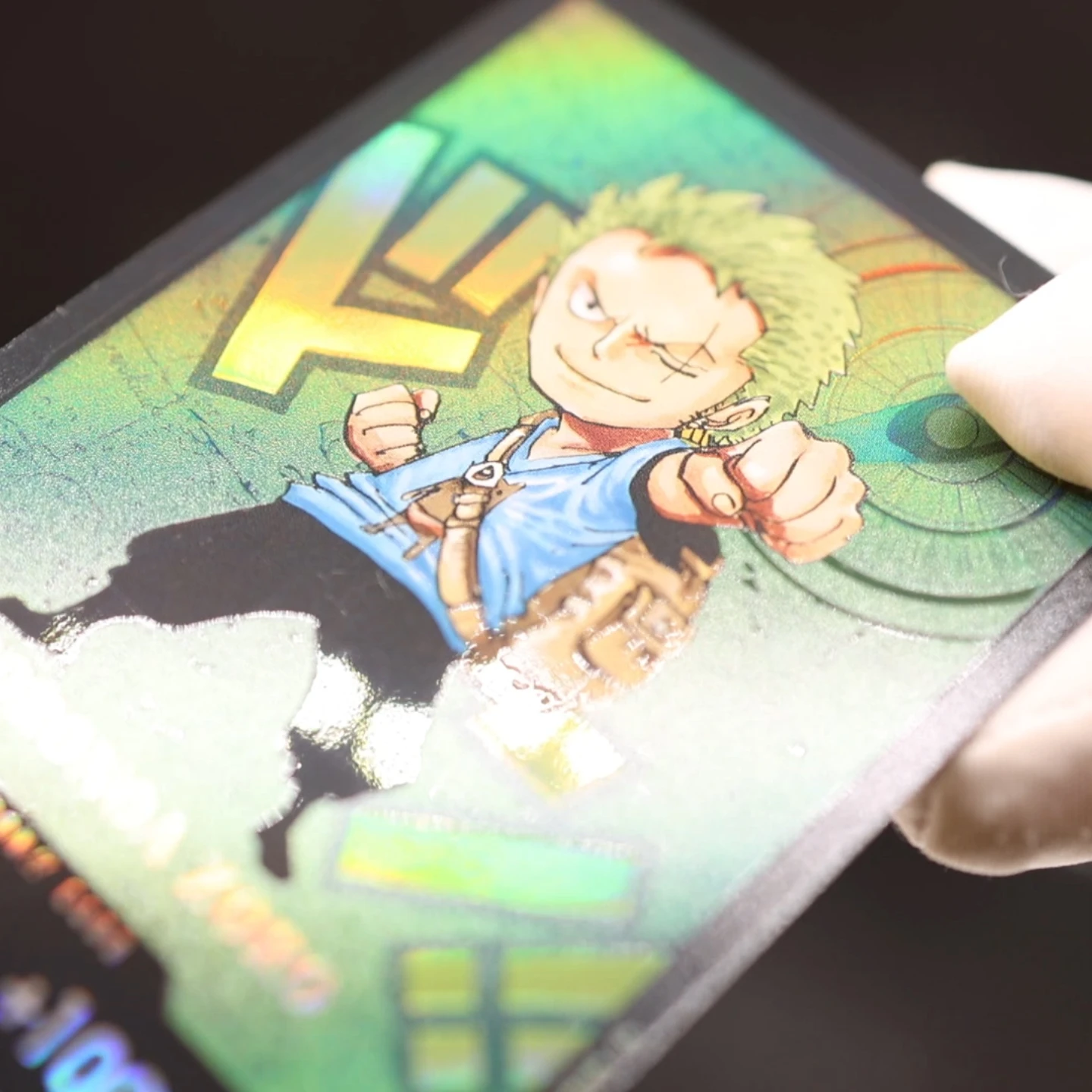 OPCG One Piece X Kumamon Englische DON-Karte 3D-Texturierte Strohhut-Team Luffy Zoro Nami Chopper Robin Anime Sammelkarten TCG – Detail 8