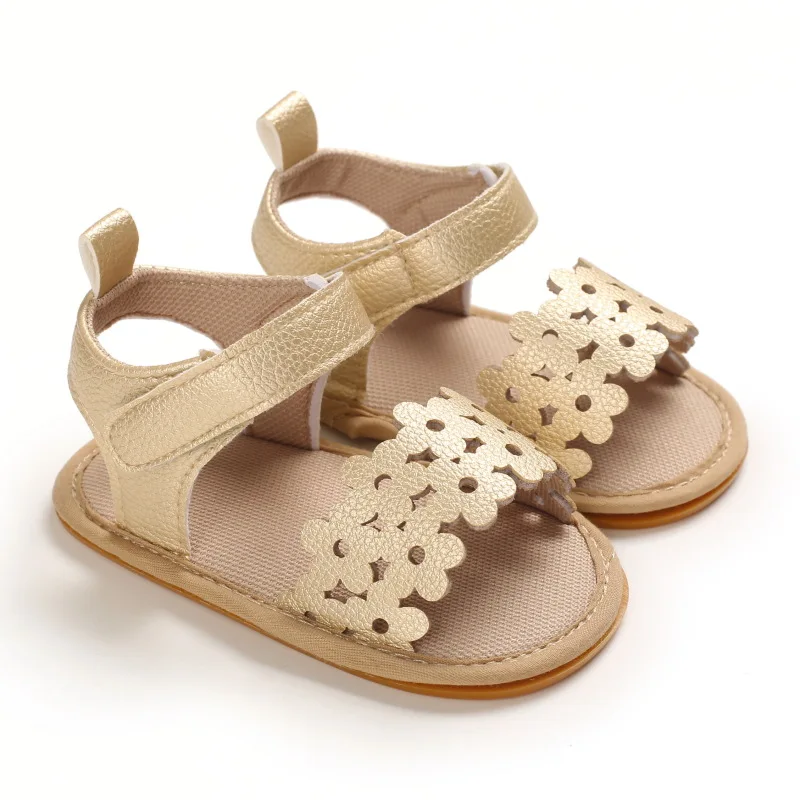 Newborn Infant Baby Girls Summer Sandals Toddler Baby Shoes Non-slip First Walkers Breathable Princess Shoes