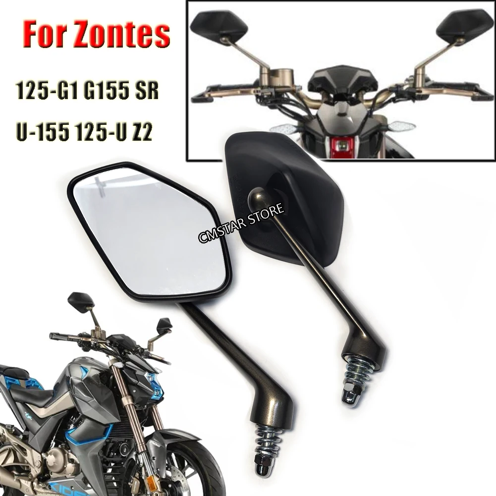 Motorcycle Rearview Mirrors Side View Mirror For Zontes 125-G1