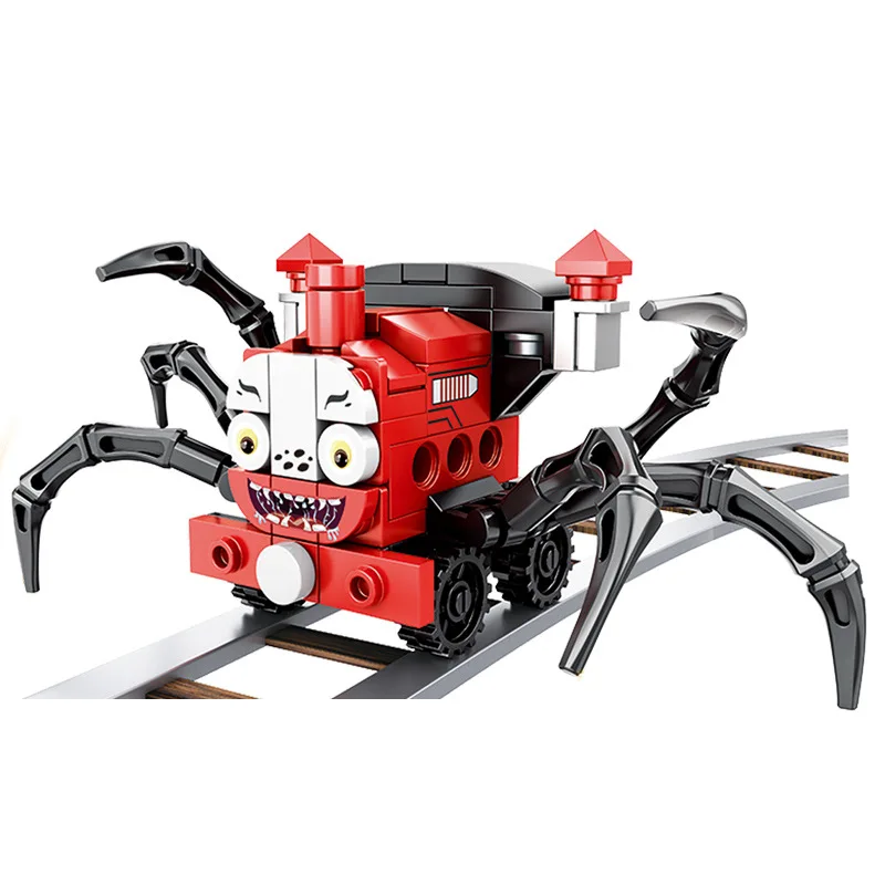 뜨거운 게임 Choo-Choo 찰스 빌딩 블록 악마의 거미 기차 동물 괴물 피규어 벽돌 MOC 장난감 어린이 선물 용품
