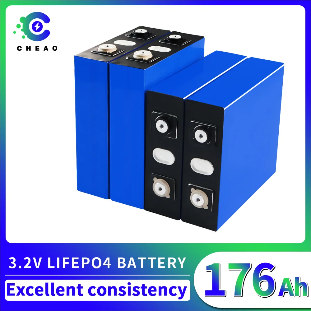 3.2v Lifepo4 Battery 176ah 4pcs Large Capacity Rechargeable Longevity