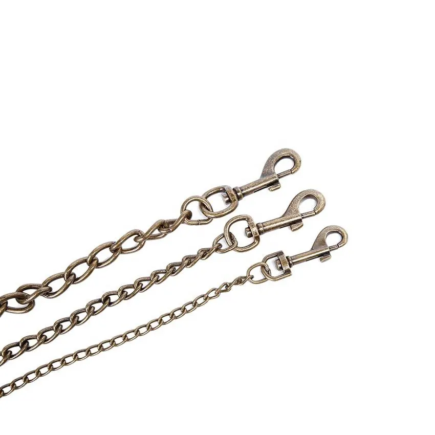 Dog Leash Metal Chain With Anti-chewing Handle For Pet Training_voghion.com