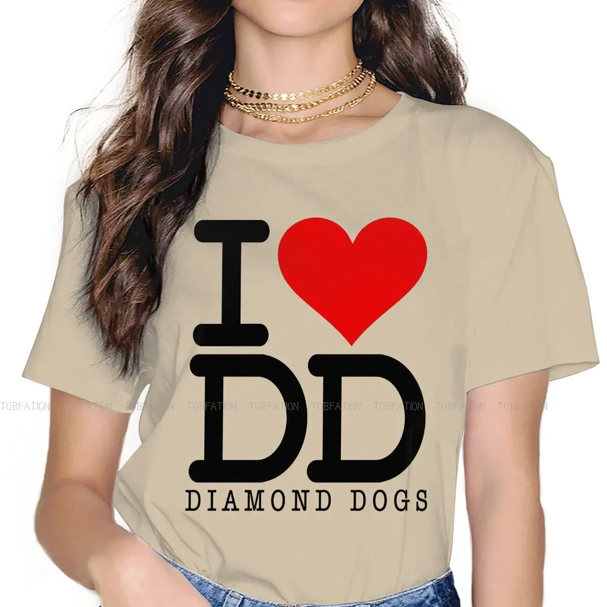 I Love Diamond Dogs O Collar Tshirt Metal Gear Solid V The Phantom Pain Maglietta Originale In Puro Cotone Nuovo Design 4Xl Da Donna
