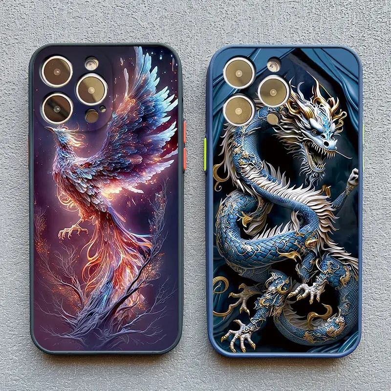 Vintage Dragon Totem Shockproof Phone Case