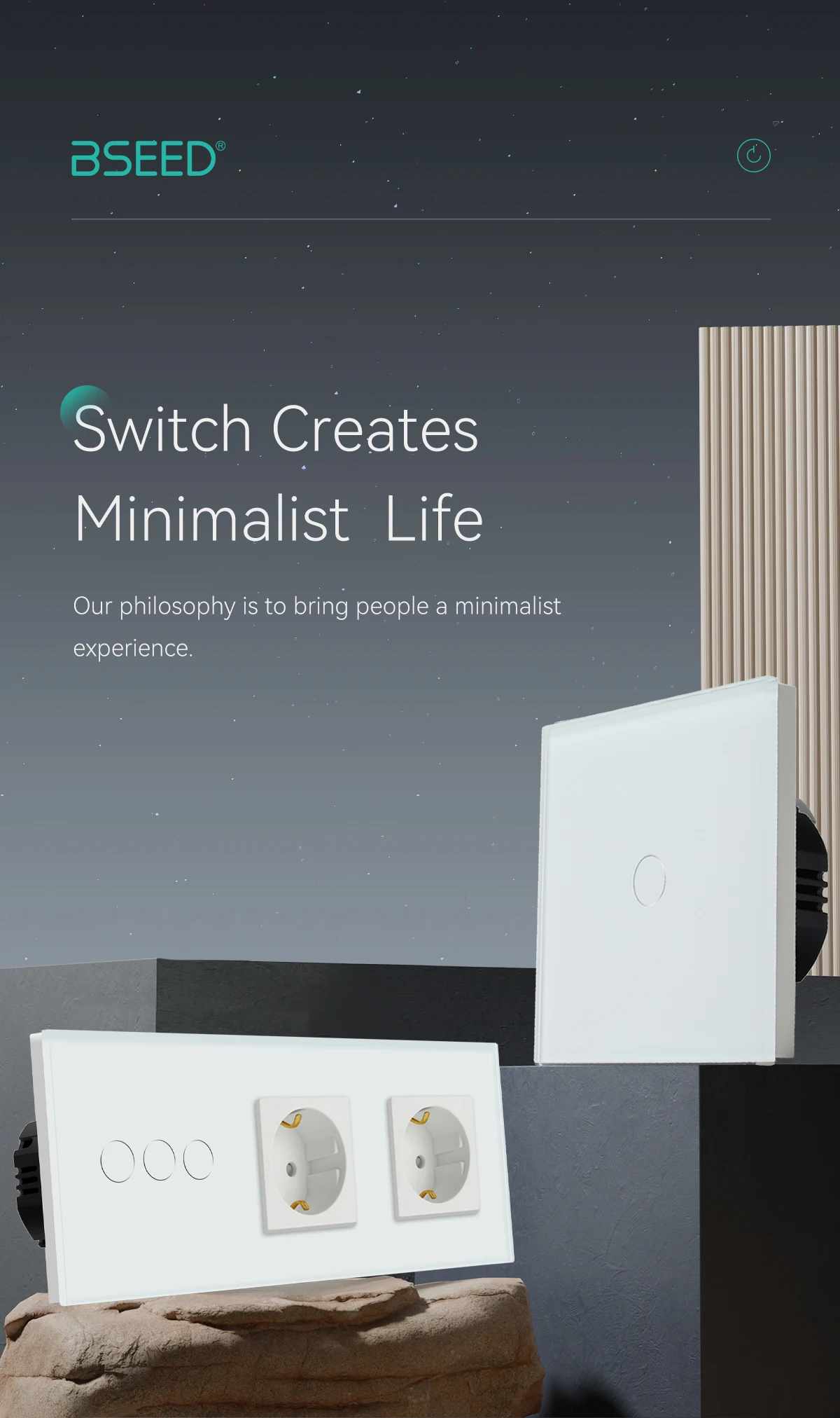 1way, interruptor com tomada dupla ue, preto,