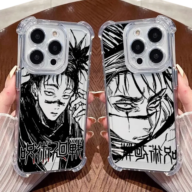 Clear Shockproof Anime Phone Case - Jujutsu Kaisen Choso Design