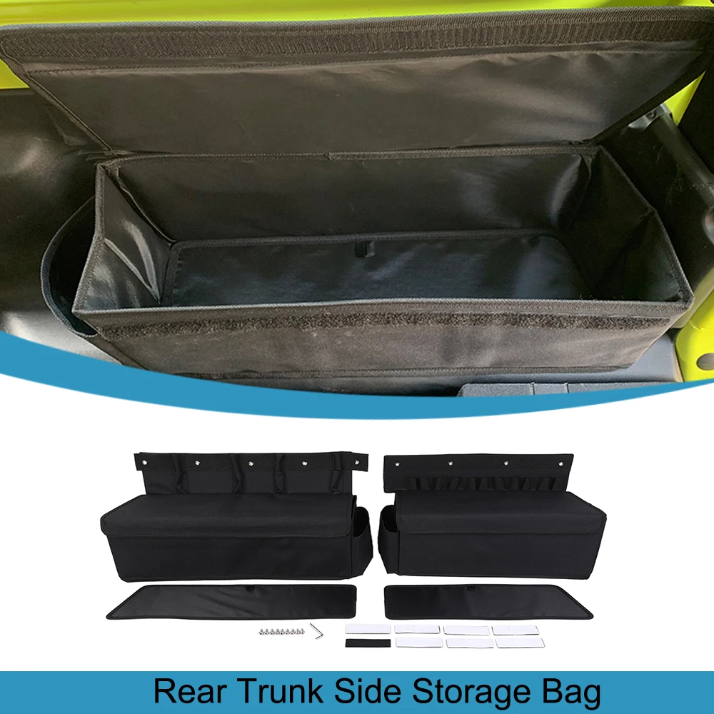 

Rear Trunk Side Storage Bag Organizer Stowing Tidying for Suzuki Jimny JB64 JB74 2019-2021 2022 2023 up Car Interior Accessories
