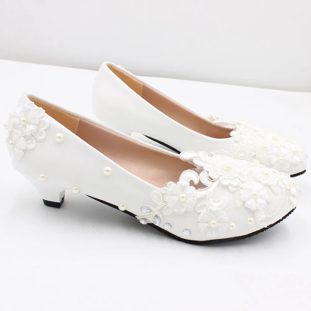 Pearl Flower Bridal Shoes, Low Block Heels, Pearl Wedding Shoes With Ribbon  Ties, Pearl Peep Toes, Beaded Pearl Shoes, Ivory Wedding Heels - Etsy