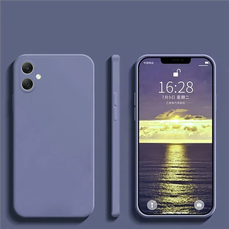 Sleek Liquid Silicone Rubber Phone Protector Case - Plain Design