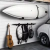 1Pair Durable Surfboard Display Rack Hanger Hook Wall-mounted Surfboard Hanger Snowboard Wall-Mounted Bracket Stand Holder 3