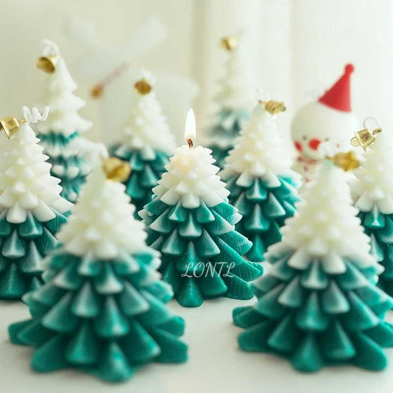 Siliconen koekjesvorm kerstboom - 1 stuks - blauw