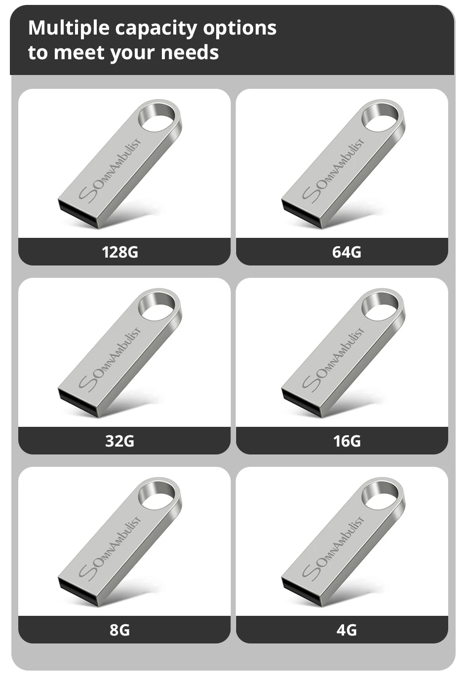 Somnambulist Pen Drive 32GB 64GB 128GB Hochgeschwindigkeits-USB 2,0 für PC Mobile Mini Pen Drive 16GB 32GB USB-Flash-Laufwerk 64GB 8GB 4GB – Detail 8