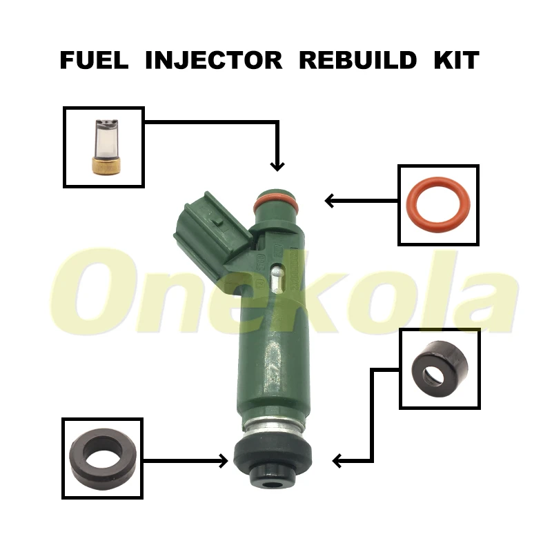 Fuel Injector Seal O-Ring Kit Seals Filters for FJ415 For Toyota Corolla Celica Matrix 1.8L 23250-0D040