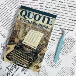 Inspirational Transparent Sticker Collection for Journaling and Scrapbooking (Quote Book)