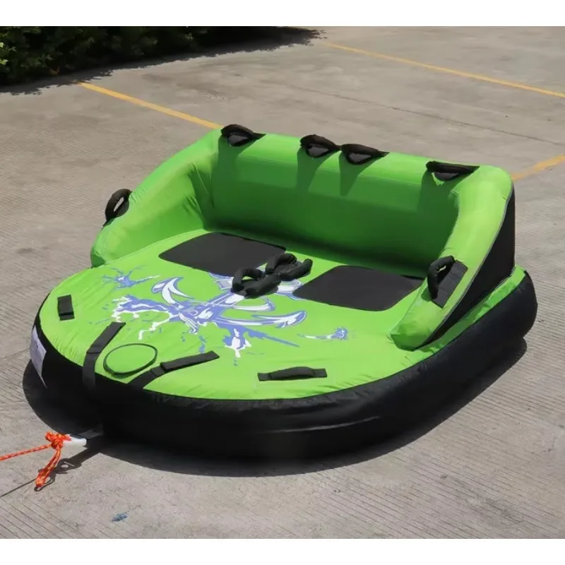 FDS 2 Person Towable Water Raft Tube for Boating, Large Towable Tube Inflatable for Adults Water Sports, Floating Raft Boat
