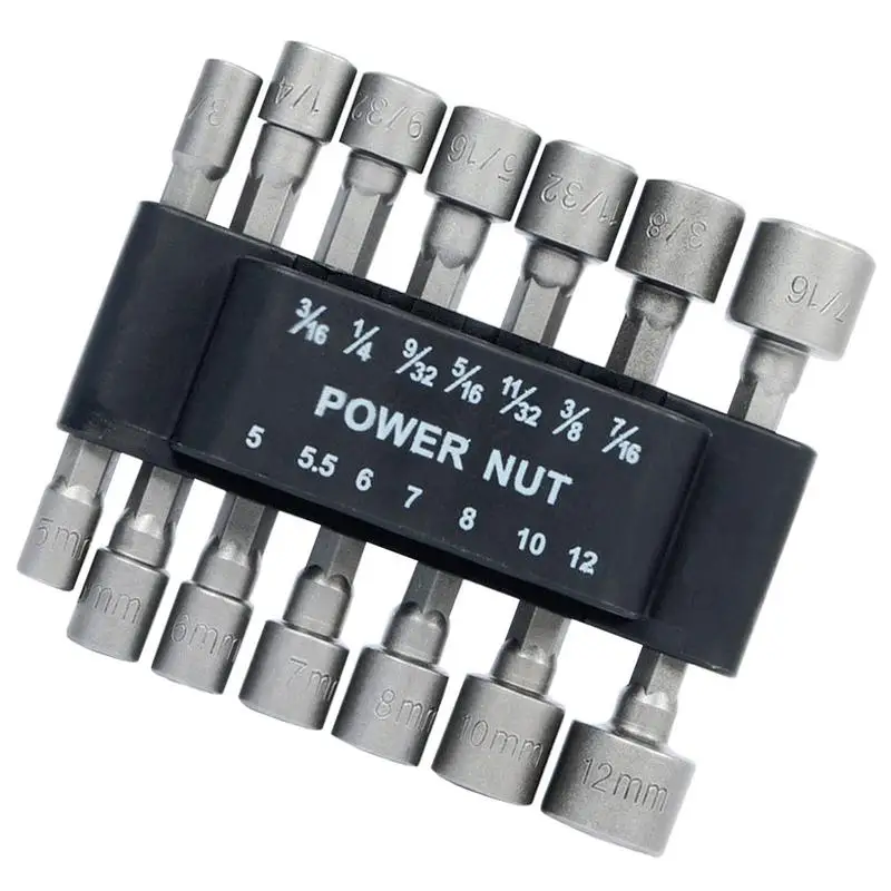 

Socket Drill Bit Set Hex Power Nut Driver Set Repairing Tool Kit Suitable For Quicker Change Chuck Electric Screwdriver