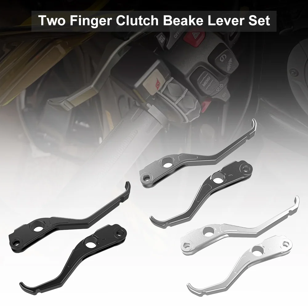 

CNC Aluminium FOR BMW R 1250 GS R1250GS Adventure 2019 2020 2021 2022 2023 TWO FINGER Shorty CLUTCH BRAKE LEVER SET