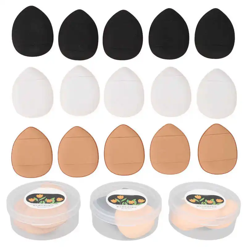 

Mini Powder Puff Portable Compact Cute Lightweight Soft Wet Dry Cosmetic Powder Pads for Lady for Indoor