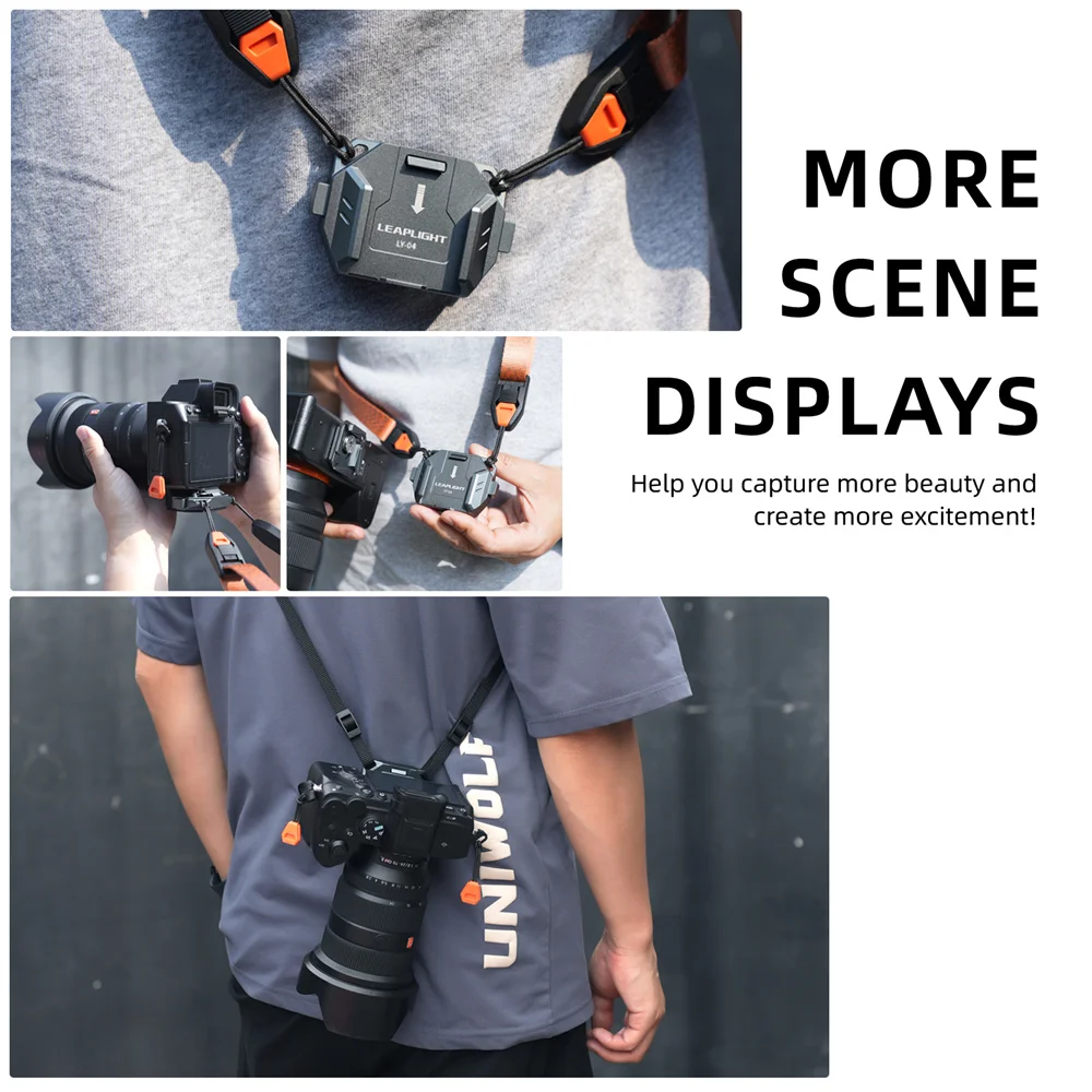 LEAPLIGHT DSLR Camera Base Adapter Quick Release System Camera Strap Mount For Sony Canon Fuji Nikon PD
