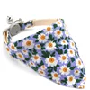 Adjustable Little Daisy Dog Neck Scarf Puppy Breakaway Pet Cat Dog Kitten Collar Bandana Kitten Accessories for Small Dogs 2