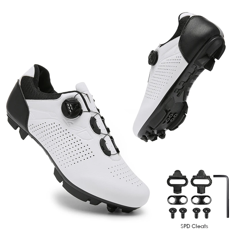 Men MTB cycling shoes sneakers women self-locking road bicycle shoes exercise cleats bikes sneakers clip cycle training
