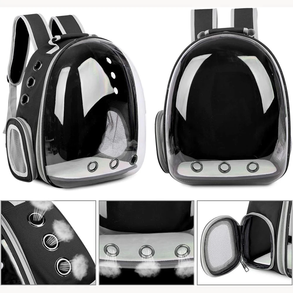 Cat Pet Carrier Backpack Transparent Capsule Bubble Pet Backpack Small Animal Puppy Kitty Bird Breathable Carrier for Travel pet carrier backpack