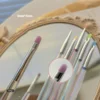 6Pc Nail Art Aurora Transparent Brush Set Watercolor Painting Brush Uv Gel Drawing Stripe Pointed Flat Head DIY Manicure Tool 3