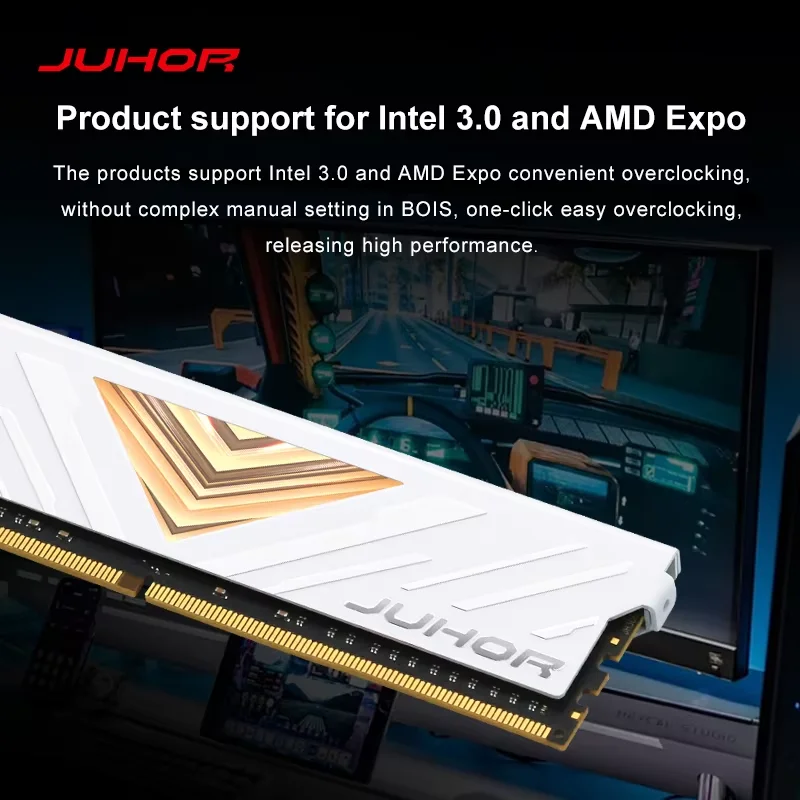 JUHOR DDR5 16GB 6000MHz DIMM Desktop Computer Gaming Memory