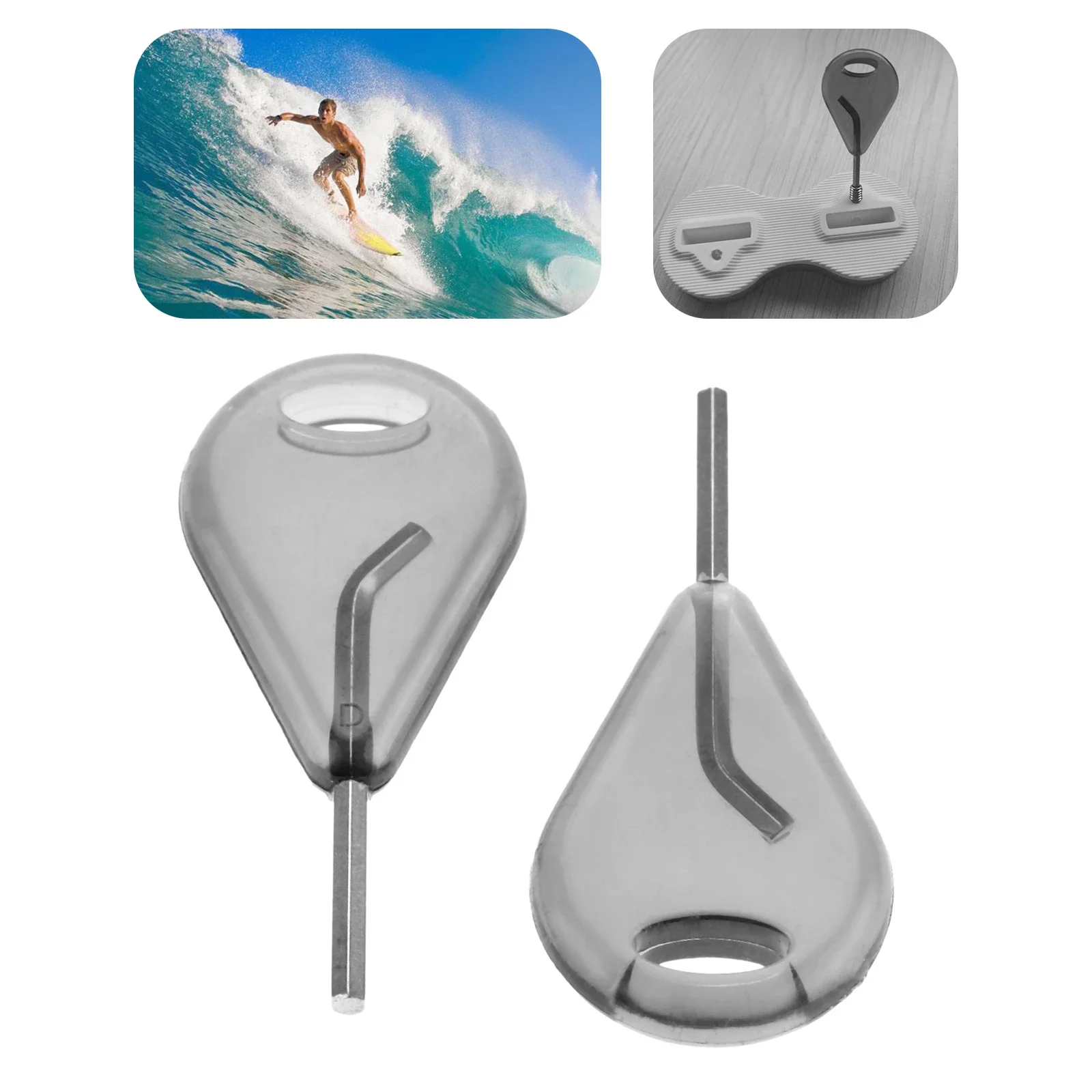 1 Pc Surfboard Fin Key Surfing Tool Accessories Steel Hex Key With Plastic Molded Handle For Bodyboard Surfboard Longboard 52mm