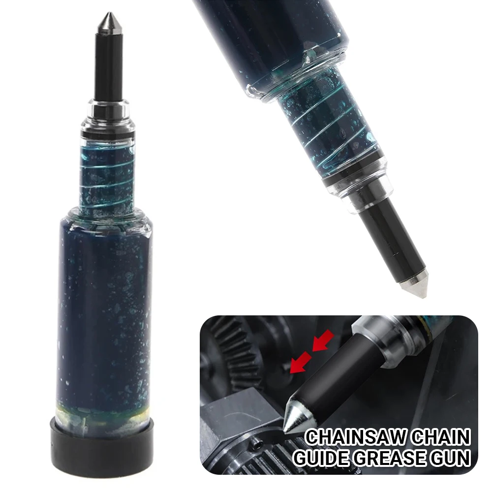 Chainsaw Chain Guide Bar Sprocket Nose & Brushcutter Grease Gun Grease Tool