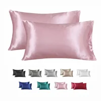100% Silk Pillowcase Pillow Cover Silky Satin Hair Beauty Pillowcase Comfortable Pillow Case Home Decor Pillow Covers. 1