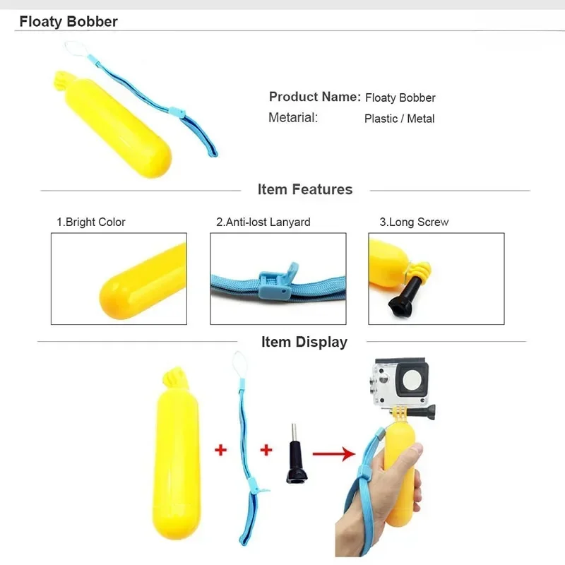 Kit Accessoires Caméra Action 14 en 1 pour GoPro Hero 13 12 11 10 9 8 7 6 5 4 DJI Insta360 Sjcam