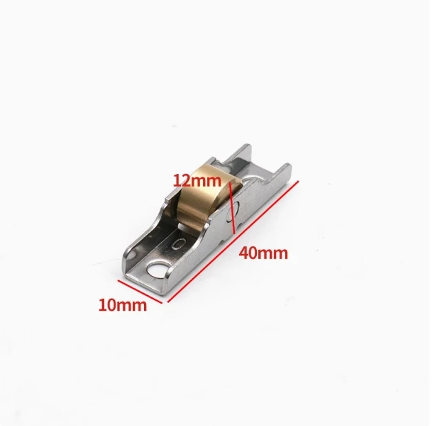 4Pcs Stainless Steel Shutter Pulley Roller Sliding Door Roller Runner Wheel Track Pulley for Furniture Door