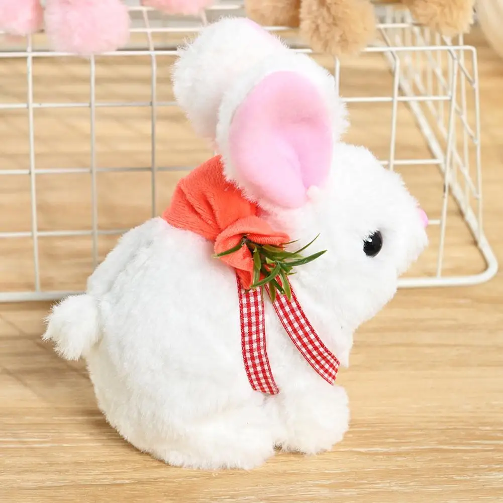 Electronic Plush Rabbit Toy Interactive Plush Bunny With Walk Bark Move Mouth Wiggle Ears Electric Pet For Kids Birthday Gifts 4