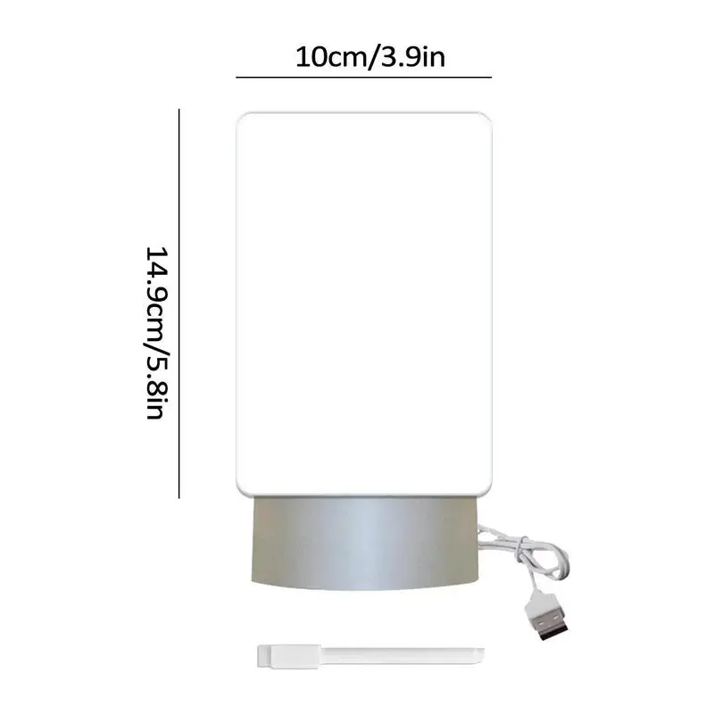 Acrylic Dry Erase Board With Light Desktop Note Board With Pen Soft Light Desk Lamp Wipeable And Rewritable Acrylic Dry Erase