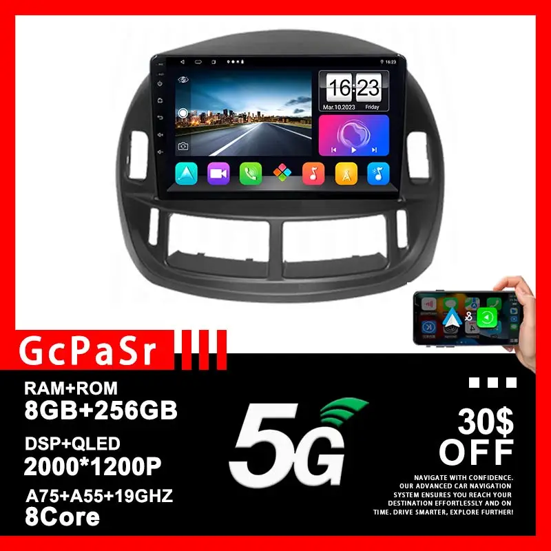 

Автомобильный мультимедийный плеер, радио, стерео, Android для Toyota Previa ESTIMA ACR30 Tarago 2002-2006, GPS-навигация, DVD, 2DIN Carplay