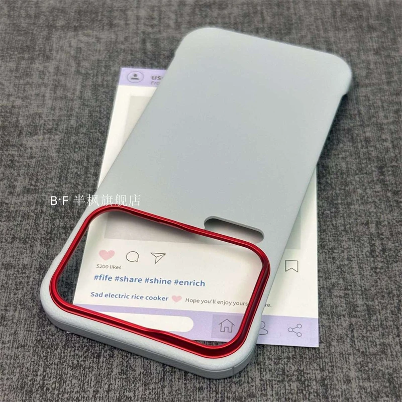 Luxury Shockproof PU Leather Silicone Back Cover - Slim, Thin & Borderless