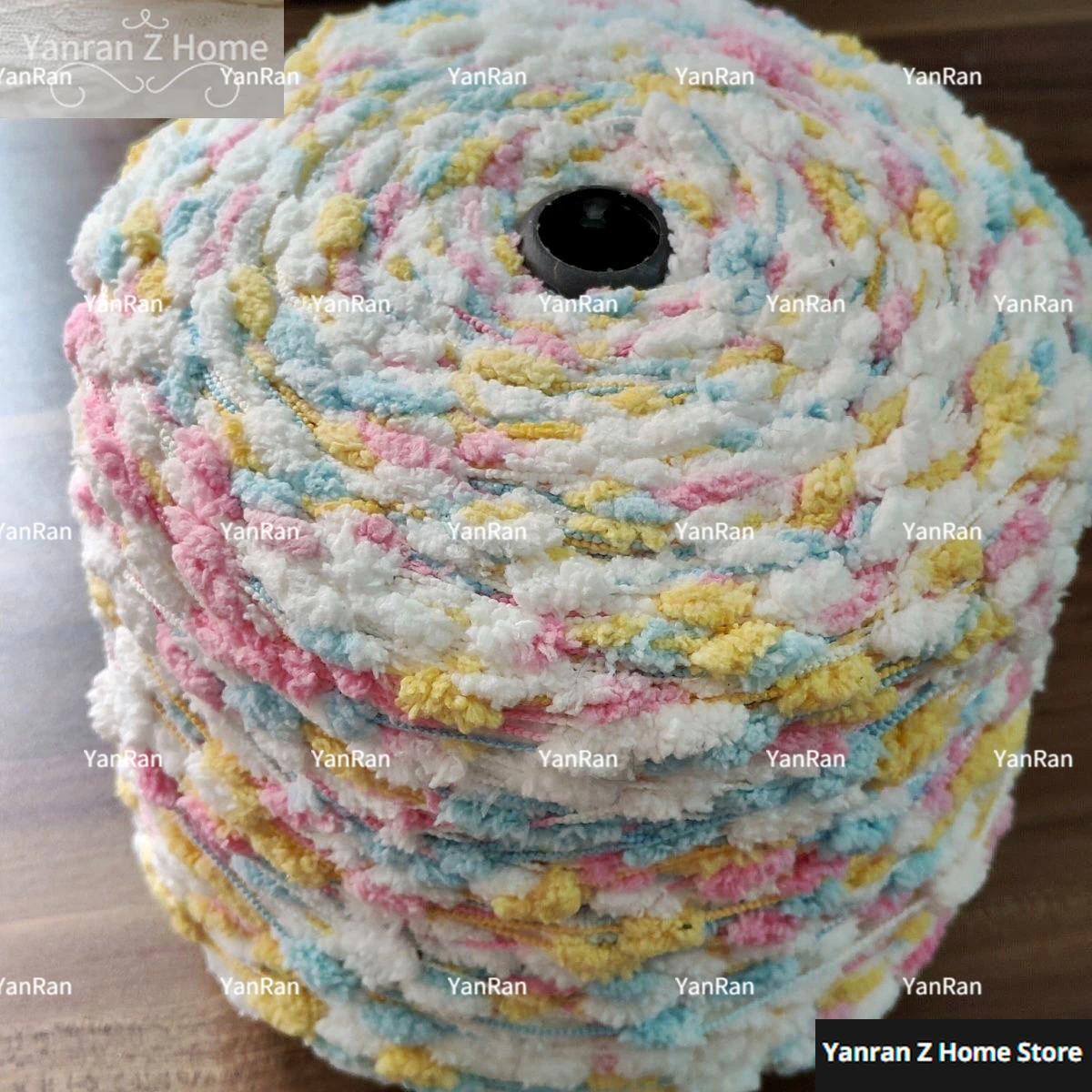 Xiaodou Bean Yarn Handmade Blended Wool Thread Scarf Thread Mantianxing Super Beautiful Section Dyed Ball Sweater Wiring Yarn 2