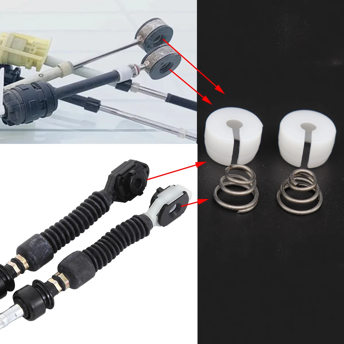 Manual Trans Gear Cable Bushing End Clip Spring Gearbox Selector Lever for Opel Vauxhall Mokka X Astra J H Zafira Insignia A