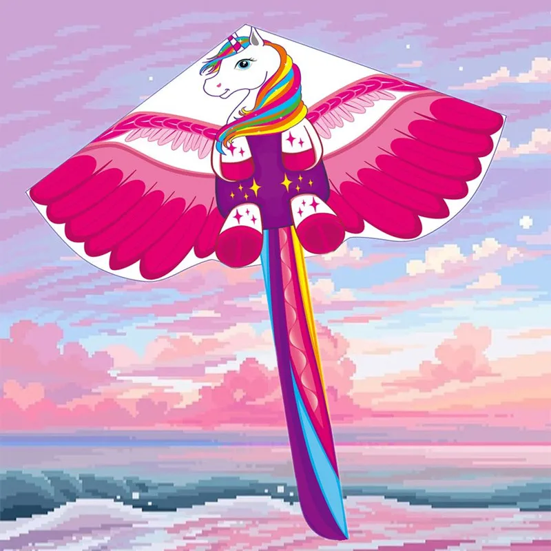 cartoon kites flying for children kites outdoor toys kids kite line weifang bird kite