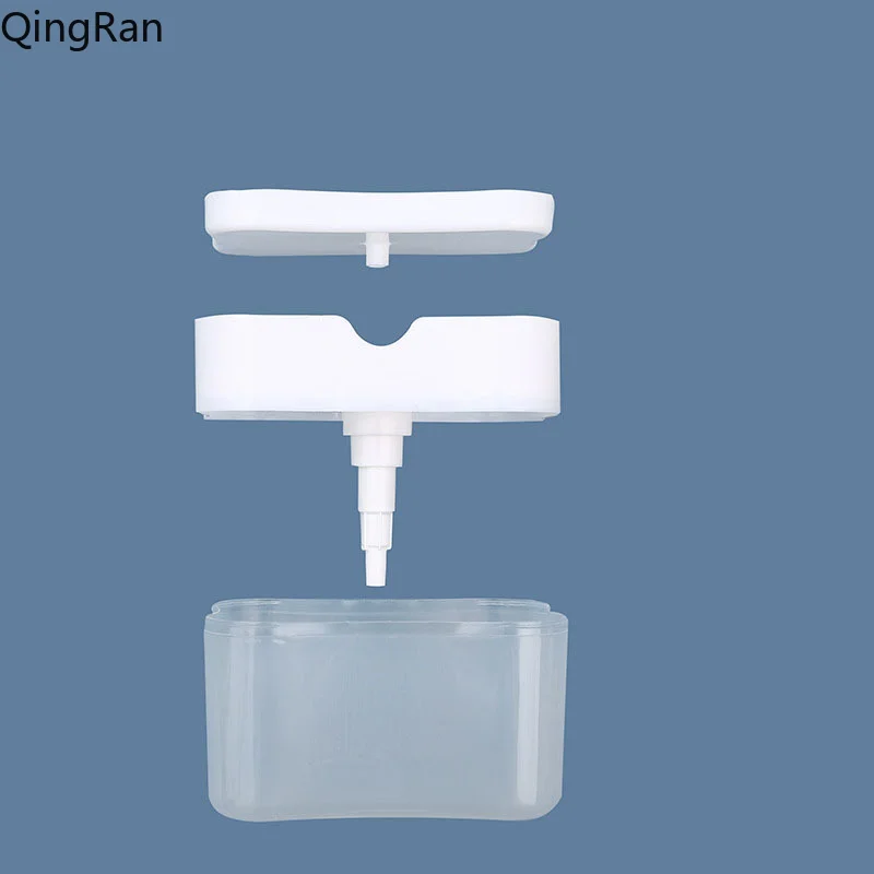 Portable Soap Dispenser Automatic Add Liquid Press Style Liquid Discharge for Kitchen Bathroom
