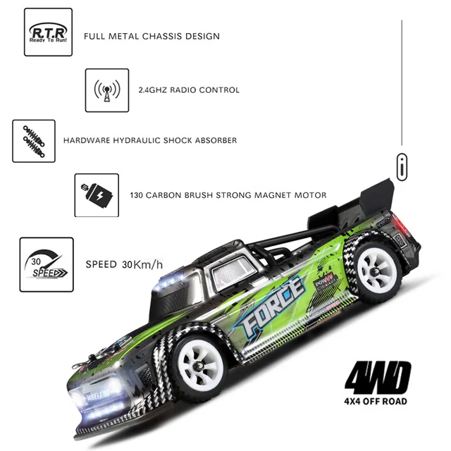 Baugger Carro Drifting K969 RC Drift Car 1/28 RC 2,4 GHz 4 WD 30