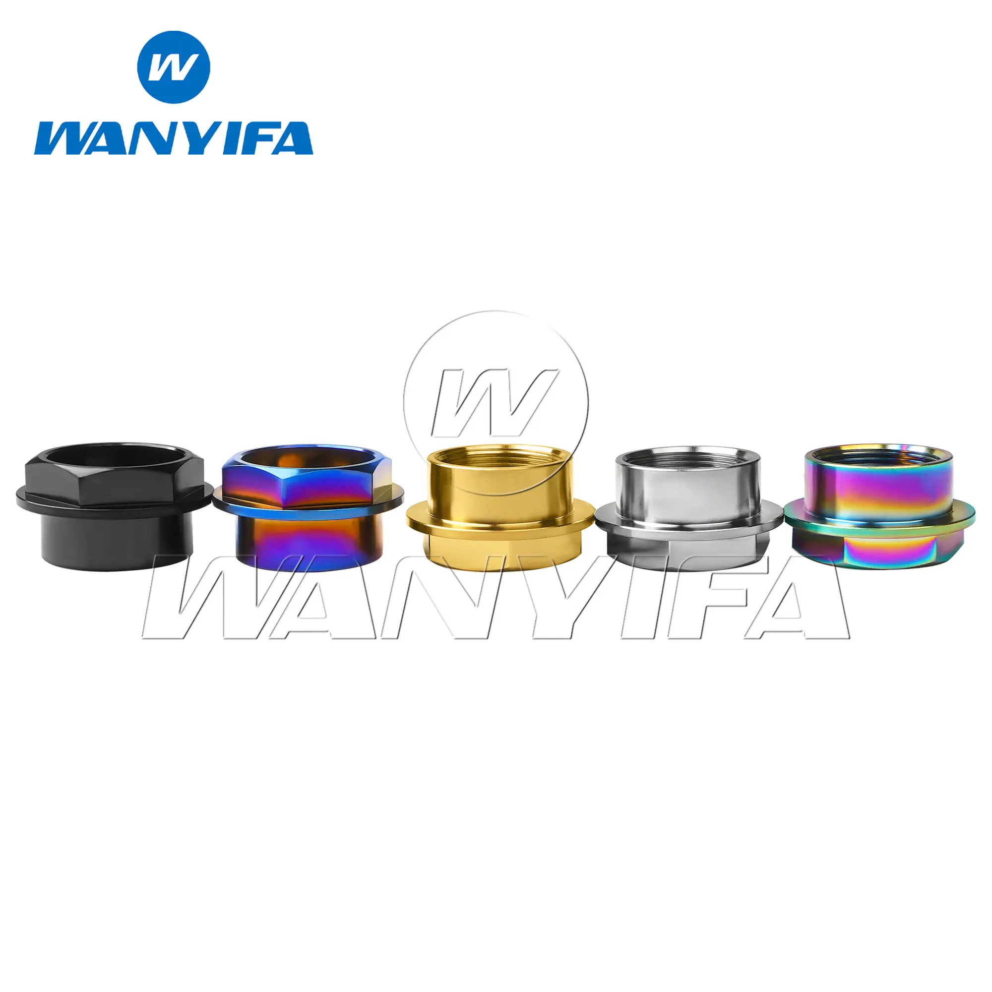 wanyifa front wheel eixo flange titanium nut passo 03