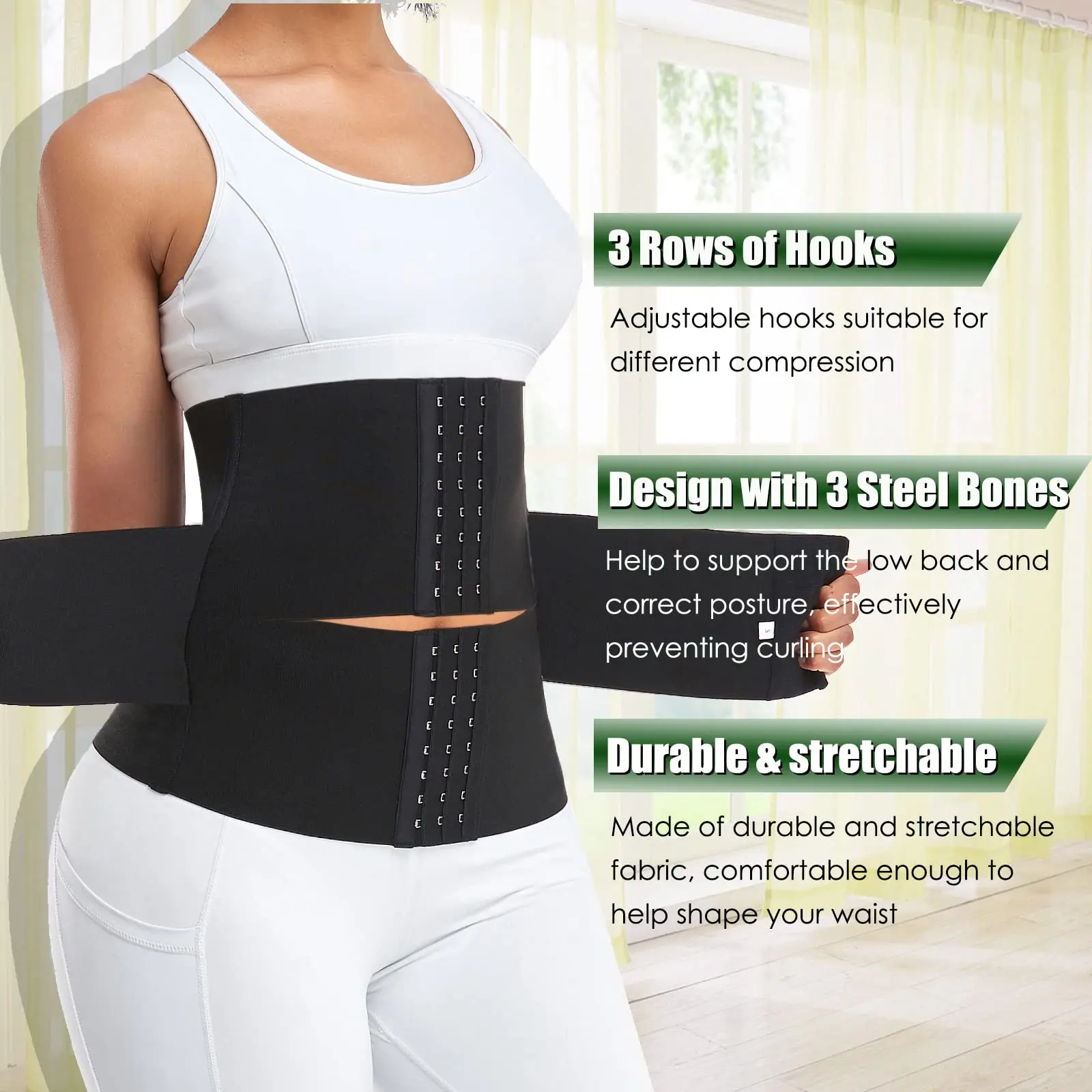 Kaucsutej derékon Edző számára Nők Varrat nélküli underbust Sportág derékon corsets Alkalmazkodó m Begyakorlás Sütőlap Homokóra Alapanyag shaper Vmint méret